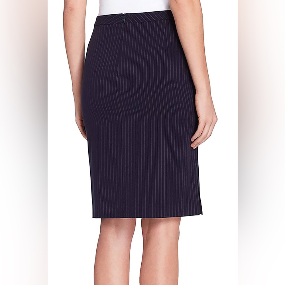 Tahari Womens Pinstripe Pencil Skirt Size 16